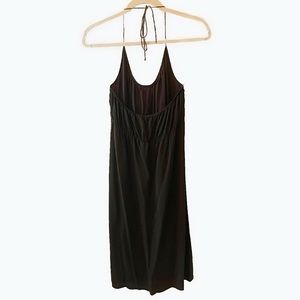 THEORY vintage dark brown slip dress